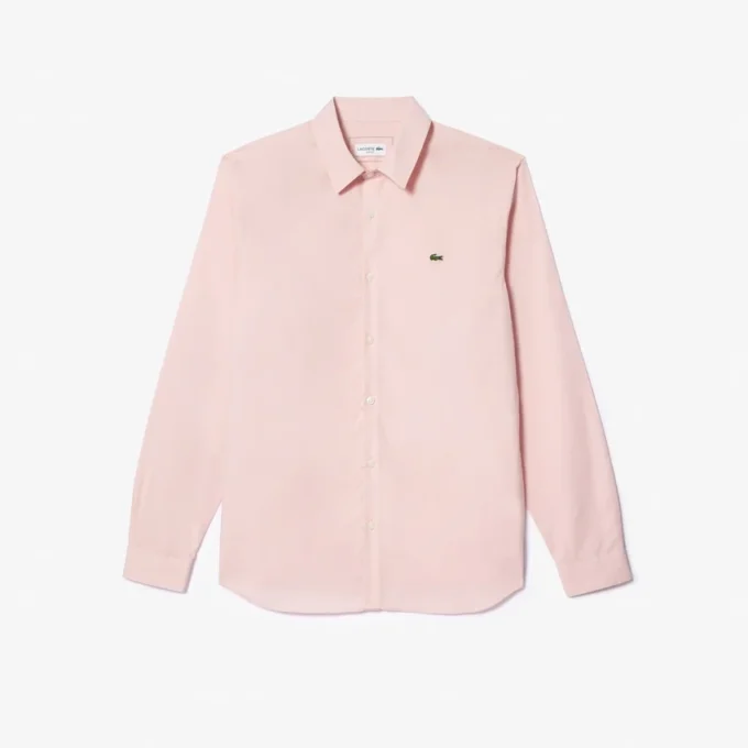 Chemise slim fit en popeline stretch pour homme