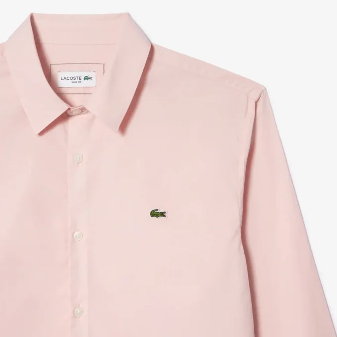 Chemise slim fit en popeline stretch pour homme