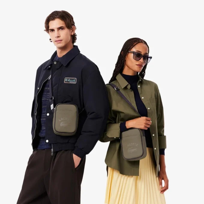 Club 1930 Petit sac à bandoulière vertical effet piqué