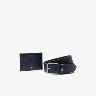 Coffret cadeau ceinture en cuir et porte-cartes Coffret cadeau ceinture en cuir et porte-cartes