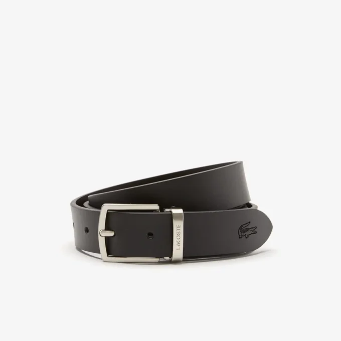 Coffret cadeau ceinture et boucle en cuir lisse Coffret cadeau ceinture et boucle en cuir lisse