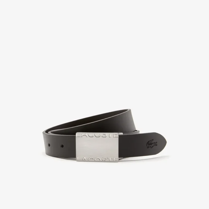 Coffret cadeau ceinture et boucle en cuir lisse Coffret cadeau ceinture et boucle en cuir lisse