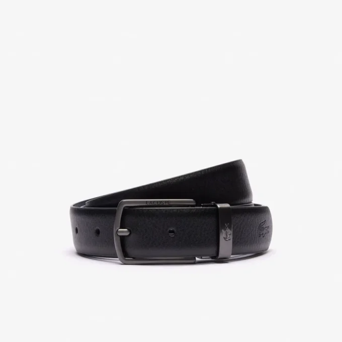 Coffret cadeau ceinture et boucle en cuir lisse Coffret cadeau ceinture et boucle en cuir lisse