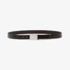 Coffret cadeau ceinture et boucle en cuir lisse Coffret cadeau ceinture et boucle en cuir lisse