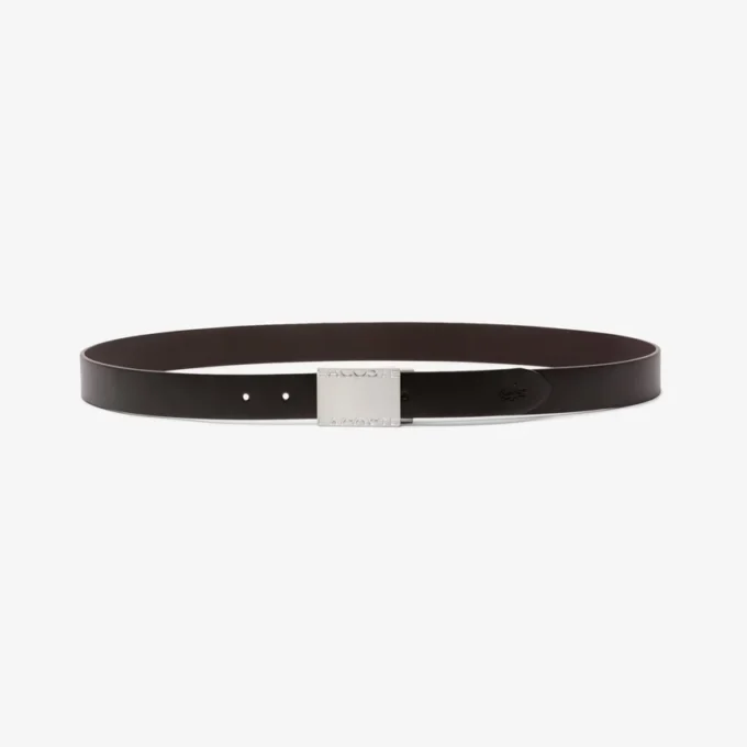 Coffret cadeau ceinture et boucle en cuir lisse Coffret cadeau ceinture et boucle en cuir lisse