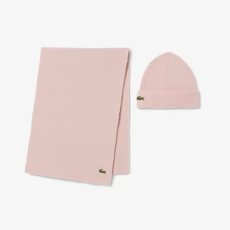 Coffret cadeau écharpe et bonnet en laine unisexe