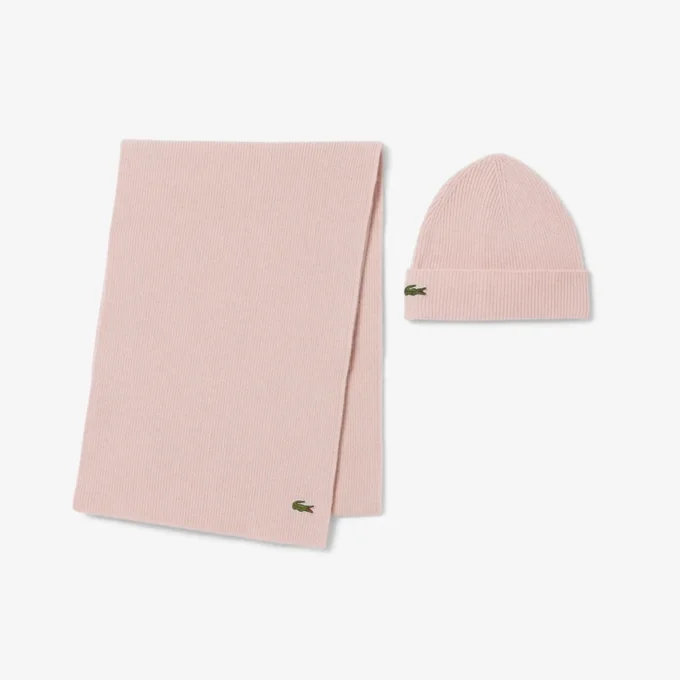 Coffret cadeau écharpe et bonnet en laine unisexe