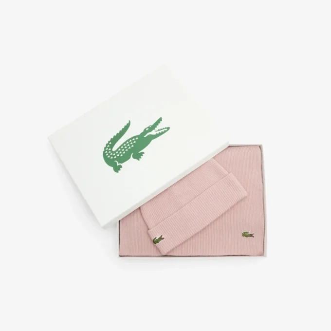 Coffret cadeau écharpe et bonnet en laine unisexe