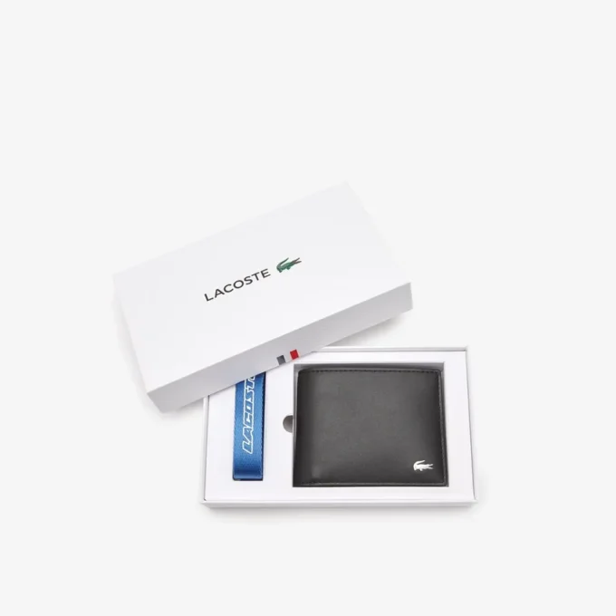 Coffret cadeau portefeuille et porte-clés assorti