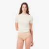 Culotte string en maille avec logo à la taille