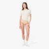Culotte string en maille avec logo à la taille