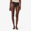 Culotte string en maille avec logo à la taille Culotte string en maille avec logo à la taille