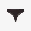 Culotte string en maille avec logo à la taille Culotte string en maille avec logo à la taille