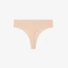 Culotte string en maille avec logo à la taille