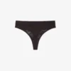 Culotte string en maille avec logo à la taille Culotte string en maille avec logo à la taille