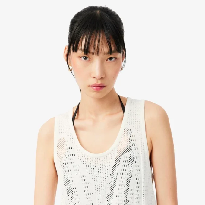 Débardeur en maille crochetée
