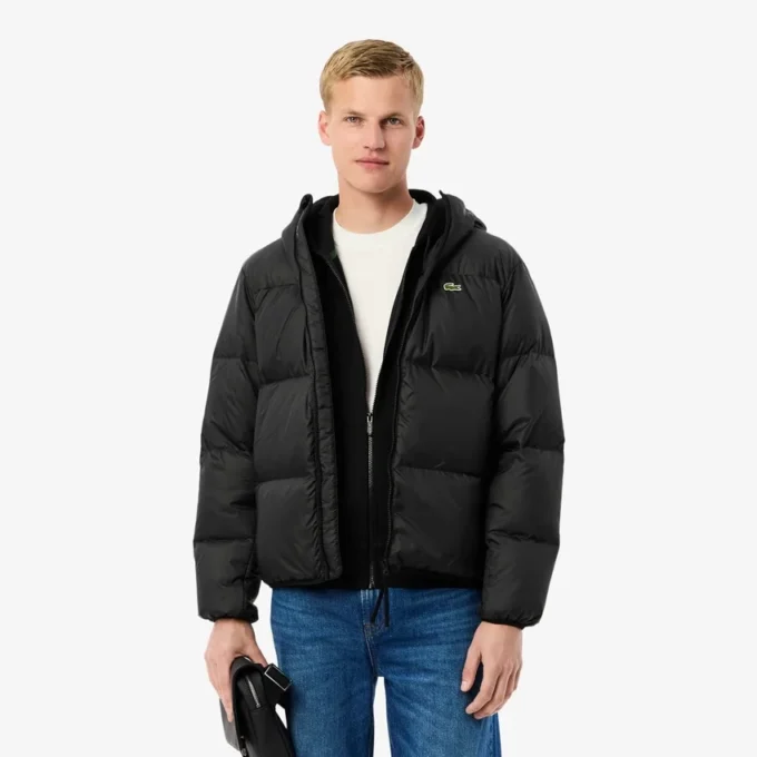 Doudoune à capuche imperméable pour homme