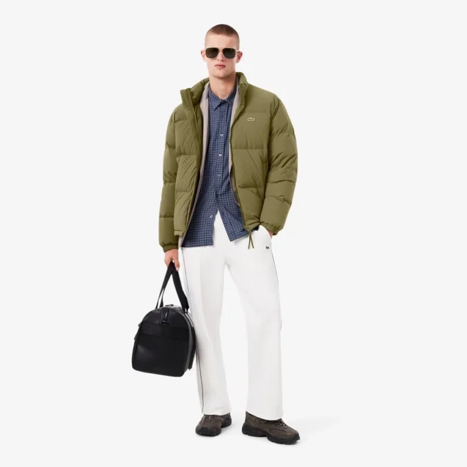 Doudoune à capuche imperméable pour homme