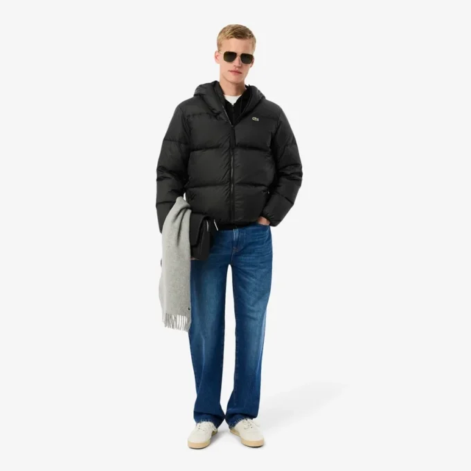 Doudoune à capuche imperméable pour homme