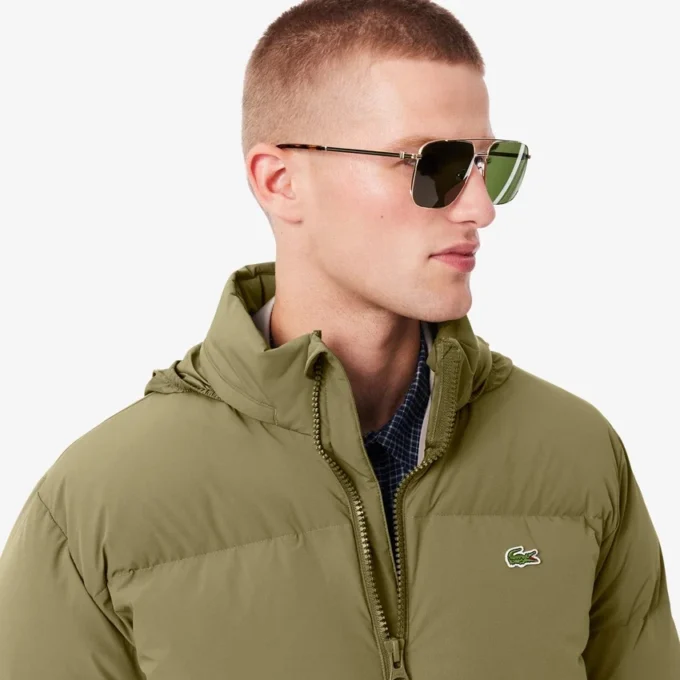 Doudoune à capuche imperméable pour homme