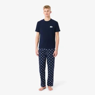 Ensemble de pyjama en coton imprimé crocodiles