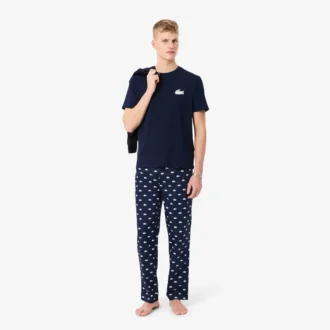 Ensemble de pyjama en coton imprimé crocodiles