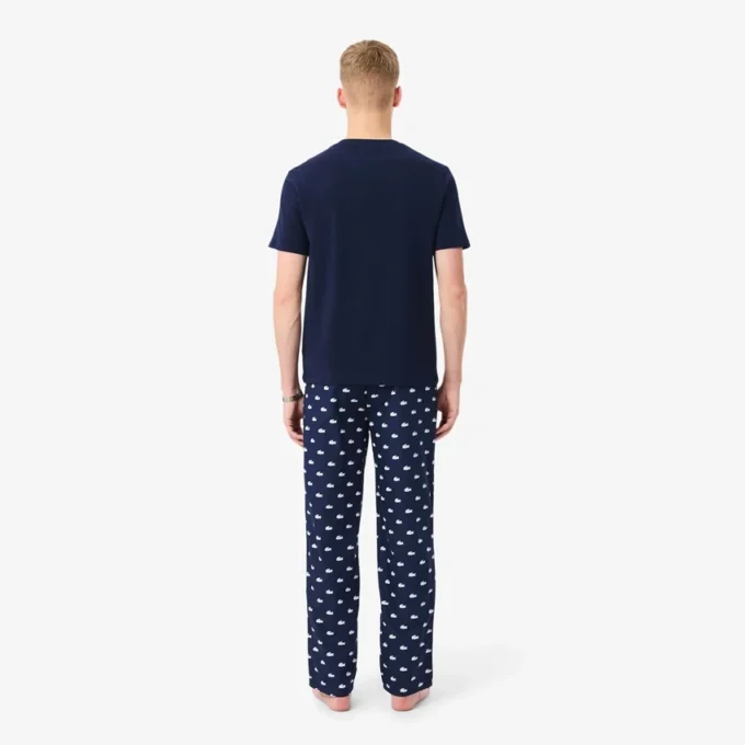 Ensemble de pyjama en coton imprimé crocodiles Ensemble de pyjama en coton imprimé crocodiles