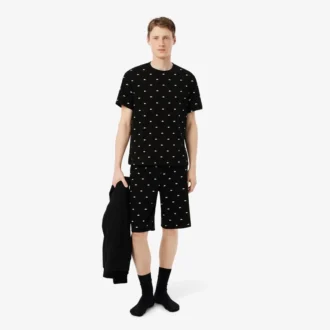 Ensemble pyjama en coton imprimé pour homme