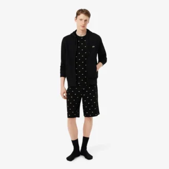 Ensemble pyjama en coton imprimé pour homme