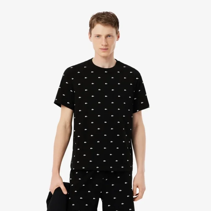 Ensemble pyjama en coton imprimé pour homme Ensemble pyjama en coton imprimé pour homme