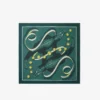 Foulard carré en soie imprimé Runway Foulard carré en soie imprimé Runway