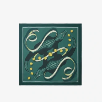 Foulard carré en soie imprimé Runway Foulard carré en soie imprimé Runway