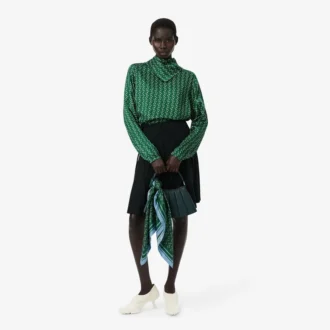 Foulard carré en soie imprimé Runway Foulard carré en soie imprimé Runway