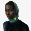 Foulard carré en soie imprimé Runway Foulard carré en soie imprimé Runway