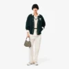 Gilet en laine à mailles torsadées pour femme