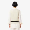 Gilet en laine à mailles torsadées pour femme