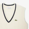 Gilet en laine à mailles torsadées pour femme