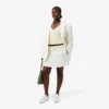 Gilet en laine à mailles torsadées pour femme