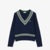 Gilet sans manches à col en V en coton pour fille Gilet sans manches à col en V en coton pour fille