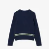 Gilet sans manches à col en V en coton pour fille Gilet sans manches à col en V en coton pour fille