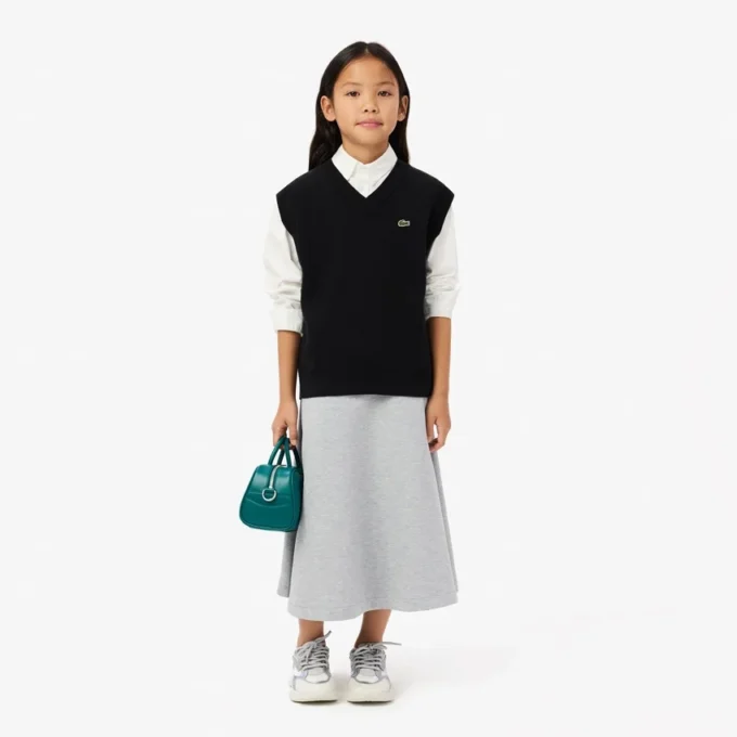 Gilet sans manches en coton et laine pour enfant