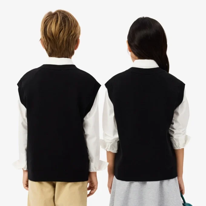 Gilet sans manches en coton et laine pour enfant