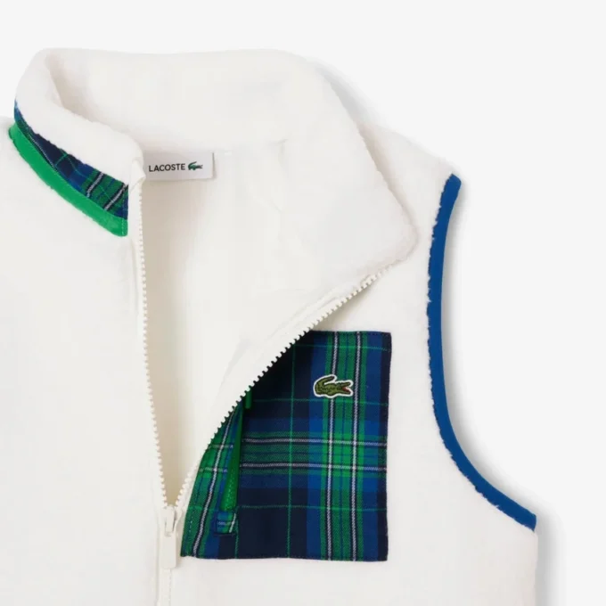 Gilet sans manches en polaire Sherpa pour garçon