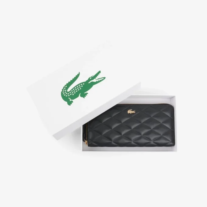 Grand portefeuille en cuir Crocodelle