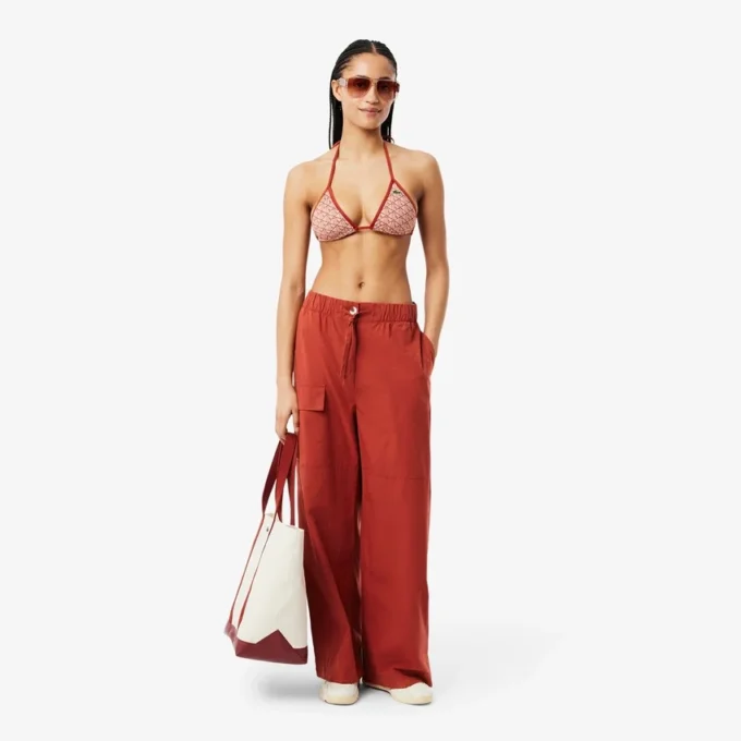 Haut de maillot de bain en jersey imprimé pour femme