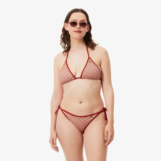Haut de maillot de bain en jersey imprimé pour femme