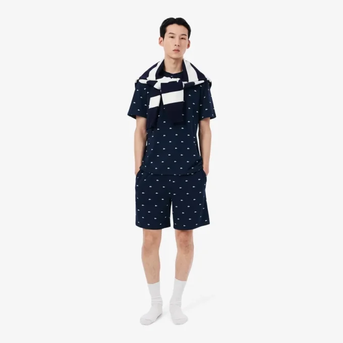 Haut de pyjama imprimé crocodile pour homme Haut de pyjama imprimé crocodile pour homme