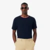 Haut de pyjama pour homme à col contrasté