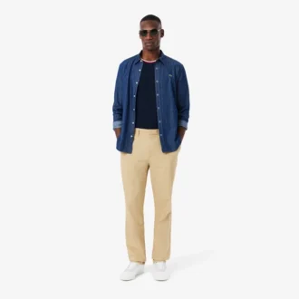Haut de pyjama pour homme à col contrasté