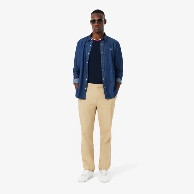Haut de pyjama pour homme à col contrasté